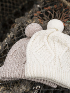 Detail of Children's Ski Hat - White