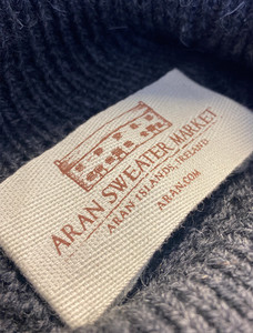 Aran Sweater Market Label - Charcoal 