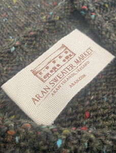 Aran Sweater Market Label  - Forest