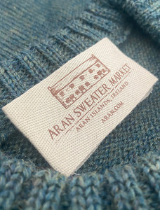 Aran Sweater Market Label - Moss Green