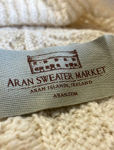 Aran Sweater Market Label - Natural White