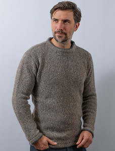 Roundstone Cashmere Crew Neck Sweater  - Rocky Road