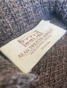 Aran Sweater Market Label -  Grey Welsh/Skiddaw