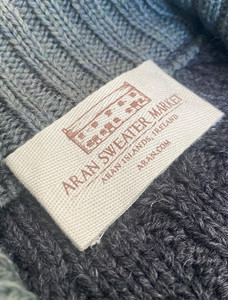 Aran Sweater Market Label - Charcoal