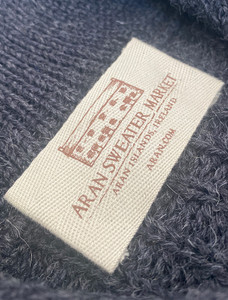 Aran Sweater Market Label  - Navy