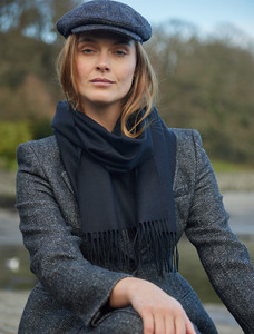 Fine Merino Scarf - Black