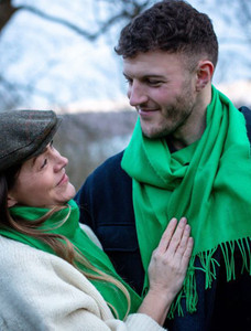 Fine Merino Scarf - Kelly Green