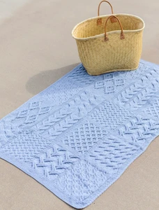 Super Soft Patchwork Throw  - Ocean Grey