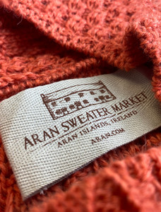 Aran Sweater Market Label -  Autumn Leaf