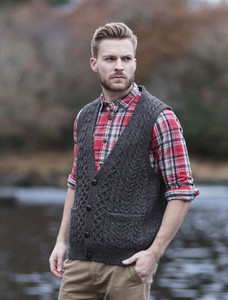 Mens V-Neck Waistcoat - Derby