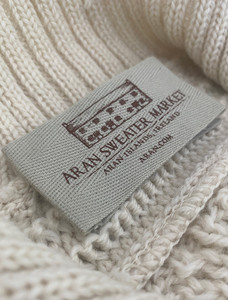 Aran Sweater Market Label - Natural White