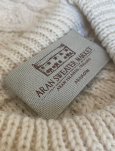 Aran Sweater Market Label - Natural White