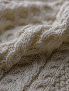 Women's Keyhole Crew Neck Sweater - Natural White