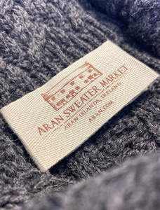 Aran Sweater Market Label - Charcoal