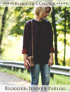 Blogger's Choice: Norwegian Sweater for Women - Jenny & Pablog - Navy/Red