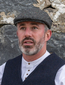 Donegal Tweed Flat Cap - Charcoal