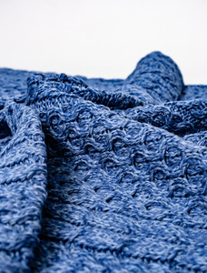 Merino Wool Baby Blanket - Wedgewood Blue