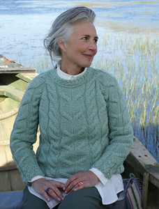 Cable Knit Aran - Sea Foam