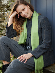 Merino Luxury Wool Scarf - Apple Green