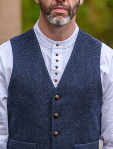 Grandfather Shirt - Plain White