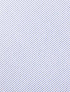 Heavyweight Grandfather Shirt - Blue Pin Stripe