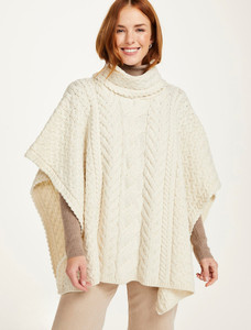 Super Soft Cowl Neck Poncho