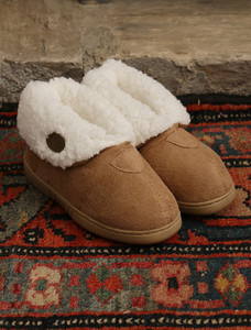 Irish Suede Adult Slippers - Warm Toast
