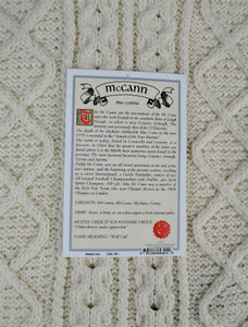 Mc Cann Clan Aran Throw