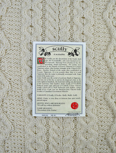 Scully Clan Aran Throw