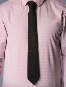 Tweed Neck Tie - Green Herringbone