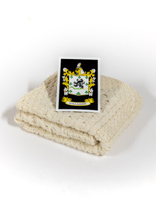 Gallagher Clan Aran Baby Blanket