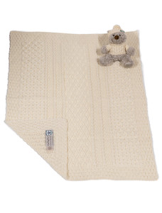 Gallagher Clan Aran Baby Blanket
