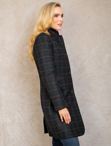 Pamela Tweed Coat - Primary Green