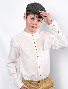 Kids Unisex Grandfather Shirt - White