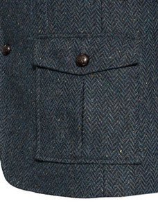 Kavanagh Blue Tweed Classic Fit Jacket