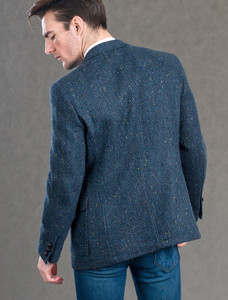 Kavanagh Blue Tweed Classic Fit Jacket
