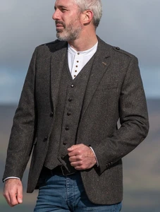 Oscar Wilde Tweed Brown Jacket