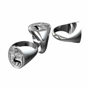 McCarthy Clan Official Sterling Silver Ring
