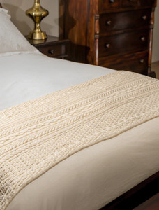 Mc Namara Clan Aran Bed Runner