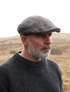 Vintage Tweed Flat Cap - Grey Salt & Pepper