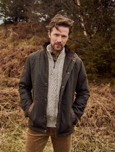 Carrickfergus Men's Waxed Jacket - Olive