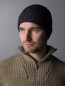 Men's Ribbed Super Soft Merino Wool Hat -
