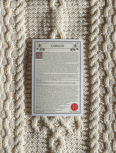 Gibson Clan Aran Throw