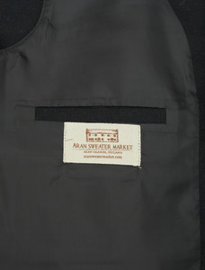 Aran Island Melton Waistcoat - Black