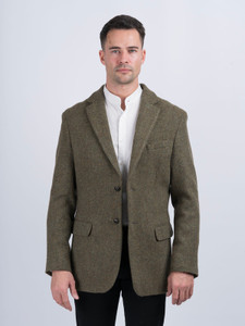 Ryan Moss Green Classic Fit Irish Tweed Jacket