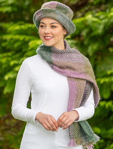 Wool Country Scarf - Multi-Loden