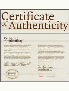 Aran Sweater Market - Certificate Of Authenticity