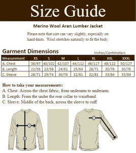 Merino Wool Aran Lumber Jacket‎‎‎‎‎‎