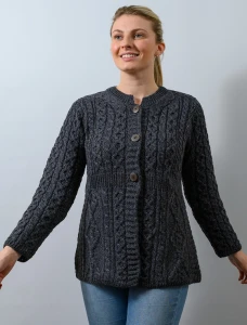 Women's Merino Wool A-Line Fit Cardigan - Derby