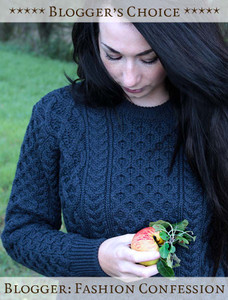 Bloggers Choice: Heavyweight Merino Wool Aran Sweater - Fashion Confession - Navy